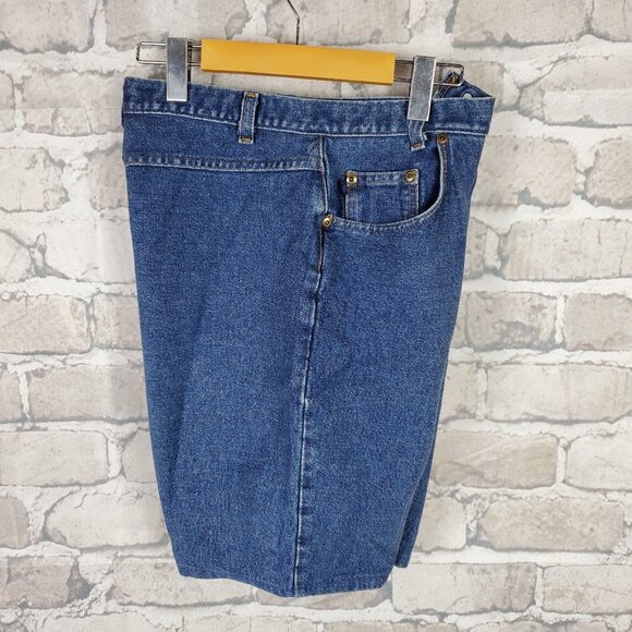 Vintage 80's Jean Shorts High Rise Mom Size 13 Cotton Denim Bermuda Festival - Picture 10 of 10